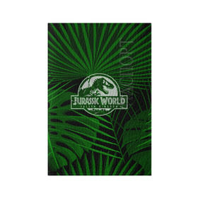 Обложка для паспорта матовая кожа с принтом JURASSIC WORLD в Рязани, натуральная матовая кожа | размер 19,3 х 13,7 см; прозрачные пластиковые крепления | Тематика изображения на принте: мир юрского периода