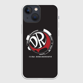 Чехол для iPhone 13 mini с принтом TEAM DANGANRONPA | MONOKUMA | МОНОКУМА в Рязани,  |  | anime | bear | black  white | danganronpa | korokuma | monodam | monokuma | monomi | monotaro | pink | rabbit | school | shirokuma | аниме | главарь | мoноми | монокума | черно белый | школа