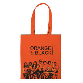 Сумка 3D повседневная с принтом ORANGE IS THE NEW BLACK в Рязани, 100% полиэстер | Плотность: 200 г/м2; Размер: 34×35 см; Высота лямок: 30 см | orange is the new black | оранжевый  хит сезона