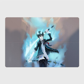 Магнитный плакат 3Х2 с принтом Rin Okumura в Рязани, Полимерный материал с магнитным слоем | 6 деталей размером 9*9 см | blue | exorcist | ария | ассии | вурдалак | геенны | демон | драгун | манга | рыцарь | синий | укротитель | экзорцист