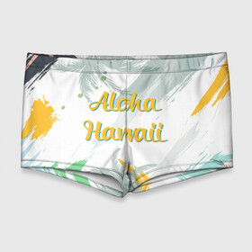 Мужские купальные плавки 3D с принтом Aloha Hawaii в Рязани, Полиэстер 85%, Спандекс 15% |  | aloha | summer | sun | travel | гавайи | лето | путешествия