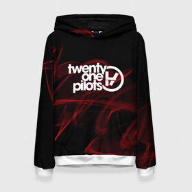 Женская толстовка 3D с принтом TWENTY ONE PILOTS в Рязани, 100% полиэстер  | двухслойный капюшон со шнурком для регулировки, мягкие манжеты на рукавах и по низу толстовки, спереди карман-кенгуру с мягким внутренним слоем. | josh dun | twenty one pilots | tyler joseph | музыка