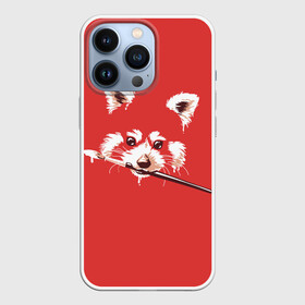 Чехол для iPhone 13 Pro с принтом Красная панда в Рязани,  |  | Тематика изображения на принте: енот | кисть | лиса | малая панда | художник