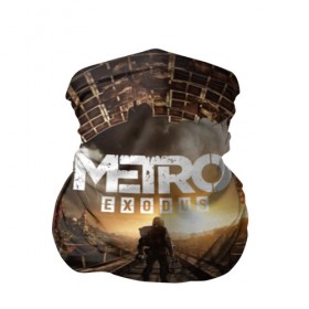 Бандана-труба 3D с принтом METRO EXODUS в Рязани, 100% полиэстер, ткань с особыми свойствами — Activecool | плотность 150‒180 г/м2; хорошо тянется, но сохраняет форму | exodus | horror | metro exodus | survival | игры | исход | метро | метро 2035