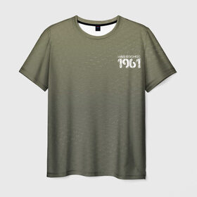 Мужская футболка 3D с принтом #Нашкосмос 1961 в Рязани, 100% полиэфир | прямой крой, круглый вырез горловины, длина до линии бедер | армия | гагарин | градиент | защитная | зеленая | космос | ссср | хаки