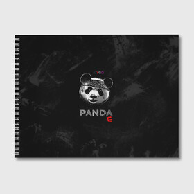 Альбом для рисования с принтом Cygo - panda E в Рязани, 100% бумага
 | матовая бумага, плотность 200 мг. | Тематика изображения на принте: cygo | panda e | rap | бандана | гепард | голова | леонид вакальчук | медведь | мы бежим с тобой как будто от гепарда | надпись | панда е | реп | репер | рэп | рэпер | сайго | суго | цуго