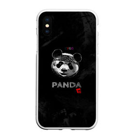 Чехол для iPhone XS Max матовый с принтом Cygo - panda E в Рязани, Силикон | Область печати: задняя сторона чехла, без боковых панелей | cygo | panda e | rap | бандана | гепард | голова | леонид вакальчук | медведь | мы бежим с тобой как будто от гепарда | надпись | панда е | реп | репер | рэп | рэпер | сайго | суго | цуго