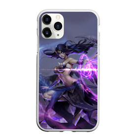 Чехол для iPhone 11 Pro Max матовый с принтом Моргана League of Legends в Рязани, Силикон |  | Тематика изображения на принте: league | legends | lol | morgana | блеск | искра | крылья | лига легенд | магия | полет | свет