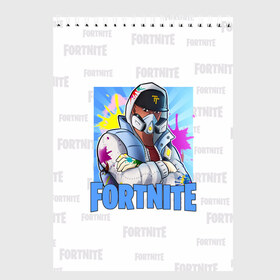 Скетчбук с принтом Fortnite Fan Art в Рязани, 100% бумага
 | 48 листов, плотность листов — 100 г/м2, плотность картонной обложки — 250 г/м2. Листы скреплены сверху удобной пружинной спиралью | Тематика изображения на принте: fortnite | save | the | world | битва | борьба | выживани | зомби | королевская | монстры | симулятора | фортнайт