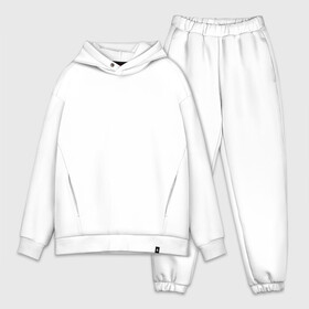 Мужской костюм хлопок OVERSIZE с принтом Силуэт оленя в Рязани,  |  | линии. арт | минимализм. тренд | ночь. луна. темнота | олень | силуэт