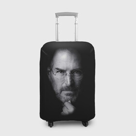 Чехол для чемодана 3D с принтом Steve Jobs в Рязани, 86% полиэфир, 14% спандекс | двустороннее нанесение принта, прорези для ручек и колес | iphone | steve jobs | стив джобс | эппл