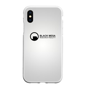 Чехол для iPhone XS Max матовый с принтом Black Mesa в Рязани, Силикон | Область печати: задняя сторона чехла, без боковых панелей | black mesa | half life | халф лайф | черная меса