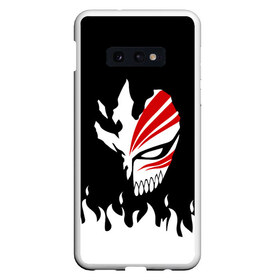 Чехол для Samsung S10E с принтом BLEACH (НА СПИНЕ) в Рязани, Силикон | Область печати: задняя сторона чехла, без боковых панелей | Тематика изображения на принте: anime | bleach | fire | form | heroes | ichigo | manga | аниме | блич | броня | герои | ичиго | костюм | манга | огонь