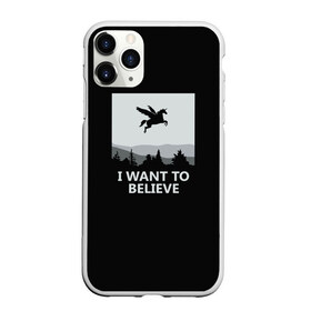 Чехол для iPhone 11 Pro матовый с принтом I Want to Believe в Рязани, Силикон |  | magic | unicorn | верить | единорог | лес | магия