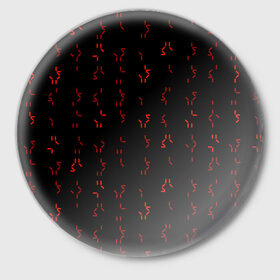 Значок с принтом Алфавит хищников в Рязани,  металл | круглая форма, металлическая застежка в виде булавки | prediator | алфавит | инопланетяне | код | опасность | пришельцы | символы | фильм | хищник