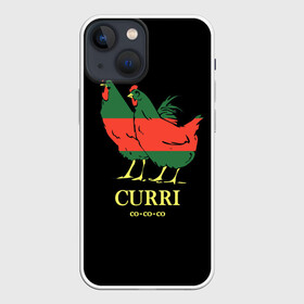 Чехол для iPhone 13 mini с принтом Куры в Рязани,  |  | c | curri | анти | белый | брэнд | верховный | высший | гуччи | домашняя | зелёный | знак | картинка | красный | крутой | курица | куры | логотип | лучший | мода | молодёжная | петух | популярная | прикол