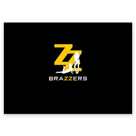 Поздравительная открытка с принтом BRAZZERS в Рязани, 100% бумага | плотность бумаги 280 г/м2, матовая, на обратной стороне линовка и место для марки
 | brazzers | верховный | девушка | девушки | дом | картинка | красивая | круто | лучший | любовь | мода | молодёжная | рисунок | силуэт | современная | стиль | студия | трафарет | фильмы | чёрный фон