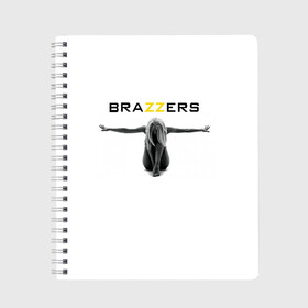 Тетрадь с принтом BRAZZERS в Рязани, 100% бумага | 48 листов, плотность листов — 60 г/м2, плотность картонной обложки — 250 г/м2. Листы скреплены сбоку удобной пружинной спиралью. Уголки страниц и обложки скругленные. Цвет линий — светло-серый
 | brazzers | верховный | графика | девушка | девушки | дом | изображение | картинка | красивая | круто | лучший | любовь | мода | молодёжная | рисунок | силуэт | современная | стиль | студия | творчество