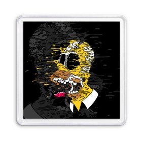 Магнит 55*55 с принтом Simpsons Halloween в Рязани, Пластик | Размер: 65*65 мм; Размер печати: 55*55 мм | 