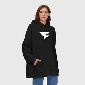 Худи SuperOversize хлопок с принтом FAZE CLAN в Рязани, 70% хлопок, 30% полиэстер, мягкий начес внутри | карман-кенгуру, эластичная резинка на манжетах и по нижней кромке, двухслойный капюшон
 | action | astralis | awp | counter strike | cs go | cs go global offensive | cybersport | faze clan | game | gamer | hyper beast | shooter | skin | team liquid | киберспорт | оружие | скины