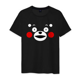 Мужская футболка хлопок с принтом KUMAMON в Рязани, 100% хлопок | прямой крой, круглый вырез горловины, длина до линии бедер, слегка спущенное плечо. | japanese | kumamon | kumamoto | аниме | игрушка | кумамон | кумамото сапурайдзу | персонаж | талисман | япония