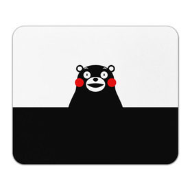 Коврик для мышки прямоугольный с принтом KUMAMON в Рязани, натуральный каучук | размер 230 х 185 мм; запечатка лицевой стороны | japanese | kumamon | kumamoto | аниме | игрушка | кумамон | кумамото сапурайдзу | персонаж | талисман | япония