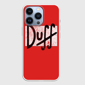 Чехол для iPhone 13 Pro с принтом Duff Beer в Рязани,  |  | Тематика изображения на принте: beer | donut | duff | fun | homer | joke | simpson | simpsons | гомер | дафф | пончик | прикол | приколы | симпсон | симпсоны