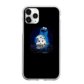 Чехол для iPhone 11 Pro матовый с принтом Cookie monster в Рязани, Силикон |  | cookie | cookiemonster | delicious | eat | monster | yummy | еда | куки | кукимонстр | монстр | печенье | сладости | улица | улицасезам