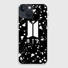 Чехол для iPhone 13 mini с принтом BTS в Рязани,  |  | bt21 | bts | bts army | bts stickers | dirty | j hope | jimin | jin | jungkook | k pop | paint | rap monster | rapmon | suga | v | брызги | бтс | капли | корея | краска | стикеры bts