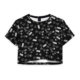 Женская футболка Cropp-top с принтом BTS BT21 STICKERS в Рязани, 100% полиэстер | круглая горловина, длина футболки до линии талии, рукава с отворотами | bt21 | bts | bts army | bts stickers | j hope | jimin | jin | jungkook | k pop | rap monster | rapmon | suga | v | бтс | корея | стикеры bts