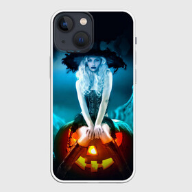 Чехол для iPhone 13 mini с принтом Ведьма в Рязани,  |  | аниме | ведьма | девушка | зомби | ирландия | кладбище | колдун | кости | кошки | летучие | луна | мертвец | мёртвые | монстры | мыши | ночь | оборотни | пауки | паутина | подарок | праздник | свет | свечи
