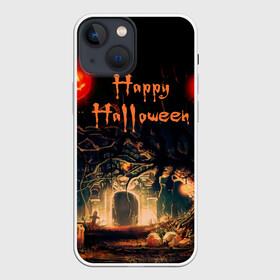 Чехол для iPhone 13 mini с принтом Halloween в Рязани,  |  | аниме | ведьма | девушка | зомби | ирландия | кладбище | колдун | кости | кошки | летучие | луна | мертвец | мёртвые | монстры | мыши | ночь | оборотни | пауки | паутина | подарок | праздник | свет | свечи