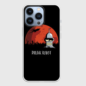 Чехол для iPhone 13 Pro с принтом Drunk Robot в Рязани,  |  | all | bender | doctor | futurama | humans | kill | mult | robot | simpsons | space | trust | zoidberg | бендер | зойдберг | космос | мульт | мультик | мультфильм | робот | симпсоны | футурама