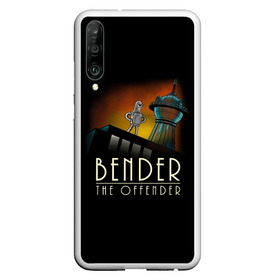 Чехол для Honor P30 с принтом Bender The Offender в Рязани, Силикон | Область печати: задняя сторона чехла, без боковых панелей | Тематика изображения на принте: all | bender | doctor | futurama | humans | kill | mult | robot | simpsons | space | trust | zoidberg | бендер | зойдберг | космос | мульт | мультик | мультфильм | робот | симпсоны | футурама