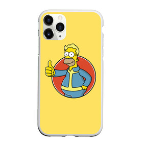 Чехол для iPhone 11 Pro матовый с принтом Homer Fallout в Рязани, Силикон |  | bart | comedy | familt | homer | lisa | maggie | marge | mult | series | simpson | simpsons | springfield | барт | гомер | комедия | лиза | мардж | мэгги | прикол | приколы | семья | сериал | симпсон | симпсоны | спрингфилд