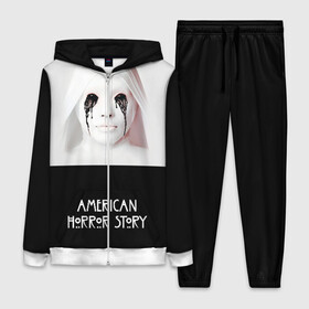 Женский костюм 3D с принтом American Horror Story в Рязани,  |  | ahs | american horror story | американская история ужасов | демон | краска | лицо | макияж | монашка | черные глаза