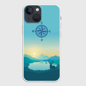 Чехол для iPhone 13 mini с принтом туризм в Рязани,  |  | adventure | forest | hiking | nature | taiga | traveling | trees | trekking | лес | отдых | охота | приключения | природа | путешествия | свобода | тайга | туризм