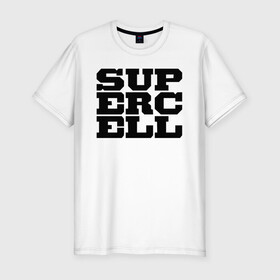 Мужская футболка хлопок Slim с принтом SUPERCELL в Рязани, 92% хлопок, 8% лайкра | приталенный силуэт, круглый вырез ворота, длина до линии бедра, короткий рукав | supercell | игра | клеш | клэш | суперселл