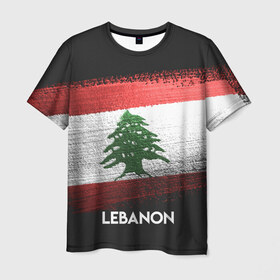 Мужская футболка 3D с принтом LEBANON(Ливан) в Рязани, 100% полиэфир | прямой крой, круглый вырез горловины, длина до линии бедер | Тематика изображения на принте: lebanon | urban | город | ливан | мир | путешествие | символика | страны | флаг