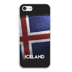 Чехол для iPhone 5/5S матовый с принтом Iceland(Исландия) в Рязани, Силикон | Область печати: задняя сторона чехла, без боковых панелей | Тематика изображения на принте: iceland | urban | город | мир | путешествие | символика | страны | флаг