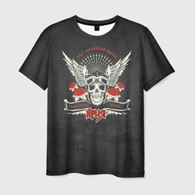 Мужская футболка 3D с принтом Беспечный ангел в Рязани, 100% полиэфир | прямой крой, круглый вырез горловины, длина до линии бедер | ария | кипелов | русский рок