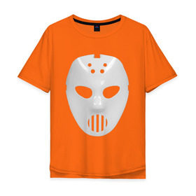 Мужская футболка хлопок Oversize с принтом Маска Angerfist в Рязани, 100% хлопок | свободный крой, круглый ворот, “спинка” длиннее передней части | angerfist | gabba | gabber | hardcore | mask | music | rave | габбер | маска | музыка | рейв | рэйв