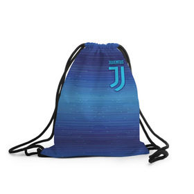 Рюкзак-мешок 3D с принтом Juventus new uniform в Рязани, 100% полиэстер | плотность ткани — 200 г/м2, размер — 35 х 45 см; лямки — толстые шнурки, застежка на шнуровке, без карманов и подкладки | club | football | juventus | белый | италия | клуб | форма | черный | ювентус