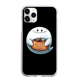 Чехол для iPhone 11 Pro матовый с принтом Be my Boo в Рязани, Силикон |  | candy | deliciouse | ghost | halloween | night | pumpkin | spirit | treat | trick | вкусняшки | гадость | дух | конфеты | ночь | приведение | призрак | сладости | тыква | хеллоуин | хэллоуин