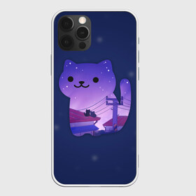 Чехол для iPhone 12 Pro Max с принтом Ночной Котик в Рязани, Силикон |  | cat | cats | kitten | kitty | night | pussy | sky | space | star | stars | звезда | звезды | космос | кот | котенок | котик | котики | коты | котята | кошка | кошки | небо | ночное | ночь