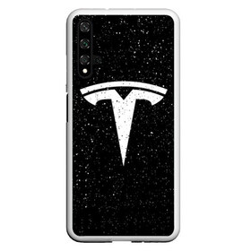 Чехол для Honor 20 с принтом TESLA SPACE в Рязани, Силикон | Область печати: задняя сторона чехла, без боковых панелей | Тематика изображения на принте: brand | car | elon mask | space | tesla | авто | бренд | илон | илон маск | космос | маск | машина | тесла | тесла в космосе | электрокар