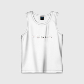 Детская майка хлопок с принтом TESLA в Рязани,  |  | brand | car | elon mask | tesla | авто | бренд | илон | илон маск | маск | машина | тесла | электрокар