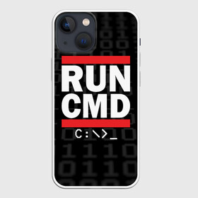 Чехол для iPhone 13 mini с принтом RUN CMD в Рязани,  |  | admin | administrator | calm | cmd | code | coder | coding | dmc | engineer | job | keep | programmer | run | администратор | айти | инженер | код | кодинг | программа | программист | профессия | сисадмин