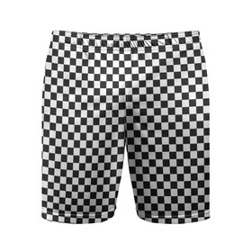 Мужские шорты спортивные с принтом Checkerboard в Рязани,  |  | Тематика изображения на принте: белая | бойчик | вдудь | дудь | иванов | клетка. ячейка | кубики | орнамент | френдзона | чача | чёрная | шахматная. доска | шашечки