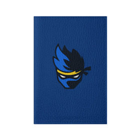 Обложка для паспорта матовая кожа с принтом Ninja streamer в Рязани, натуральная матовая кожа | размер 19,3 х 13,7 см; прозрачные пластиковые крепления | fortnite | ninja | streamer | twitch | tyler blevins